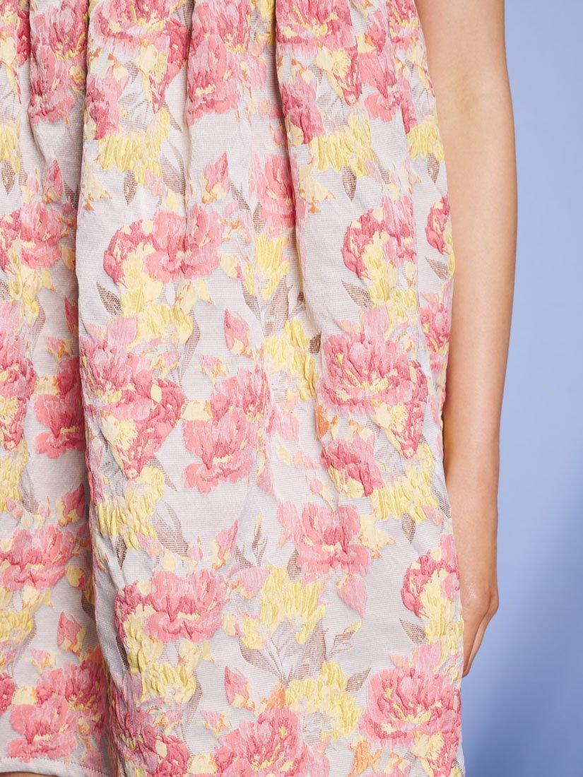 Product image 6 of 6, which shows Sister Jane Echo Jacquard Floral Mini Dress, Blue/Multi, 6