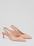 L.K.Bennett Lettie Leather Slingback Court Shoes, Trench