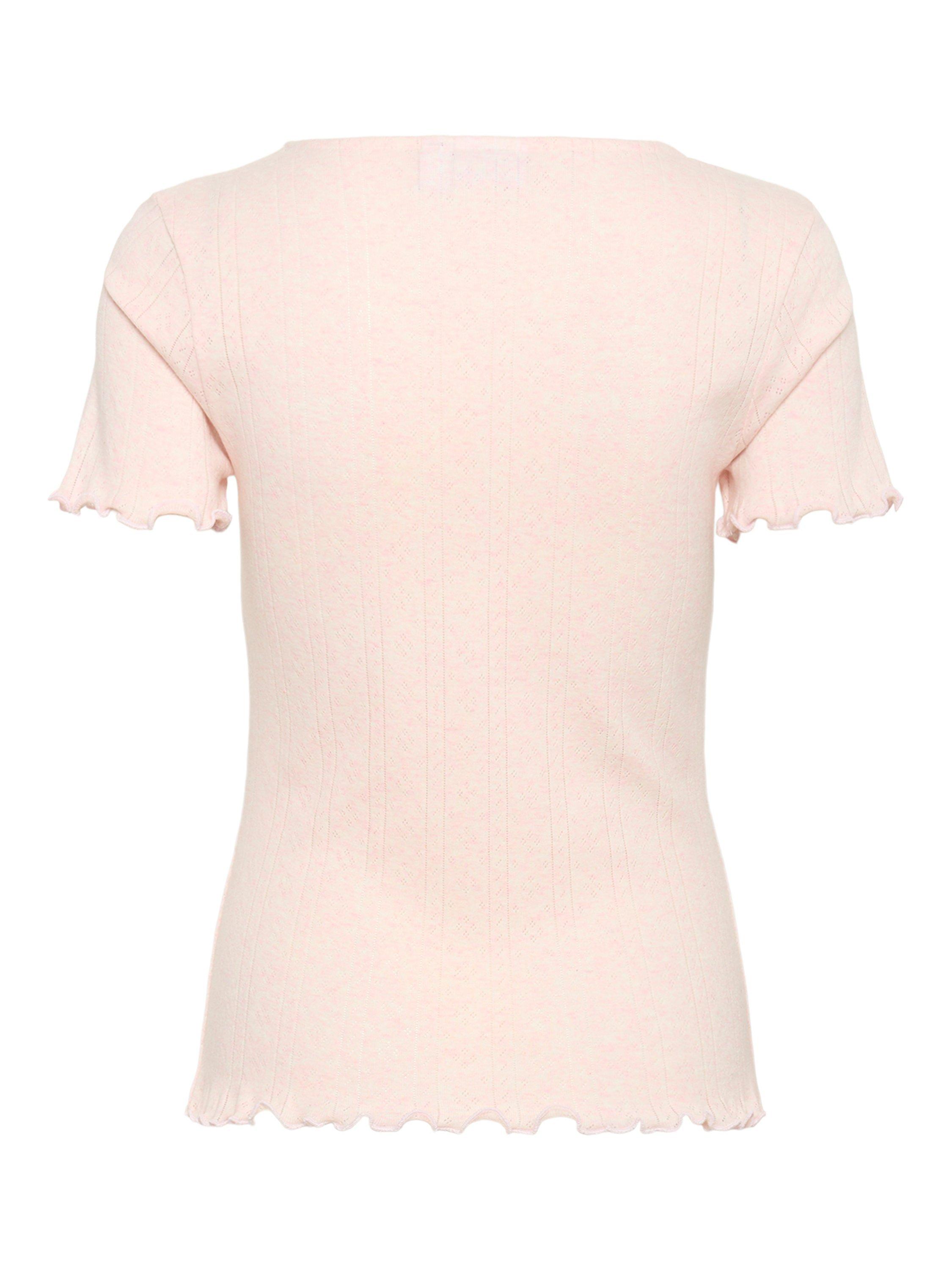 Product image 6 of 6, which shows Saint Tropez GruSZ Cotton Blend Round Neck T-Shirt, Mid Pink, L