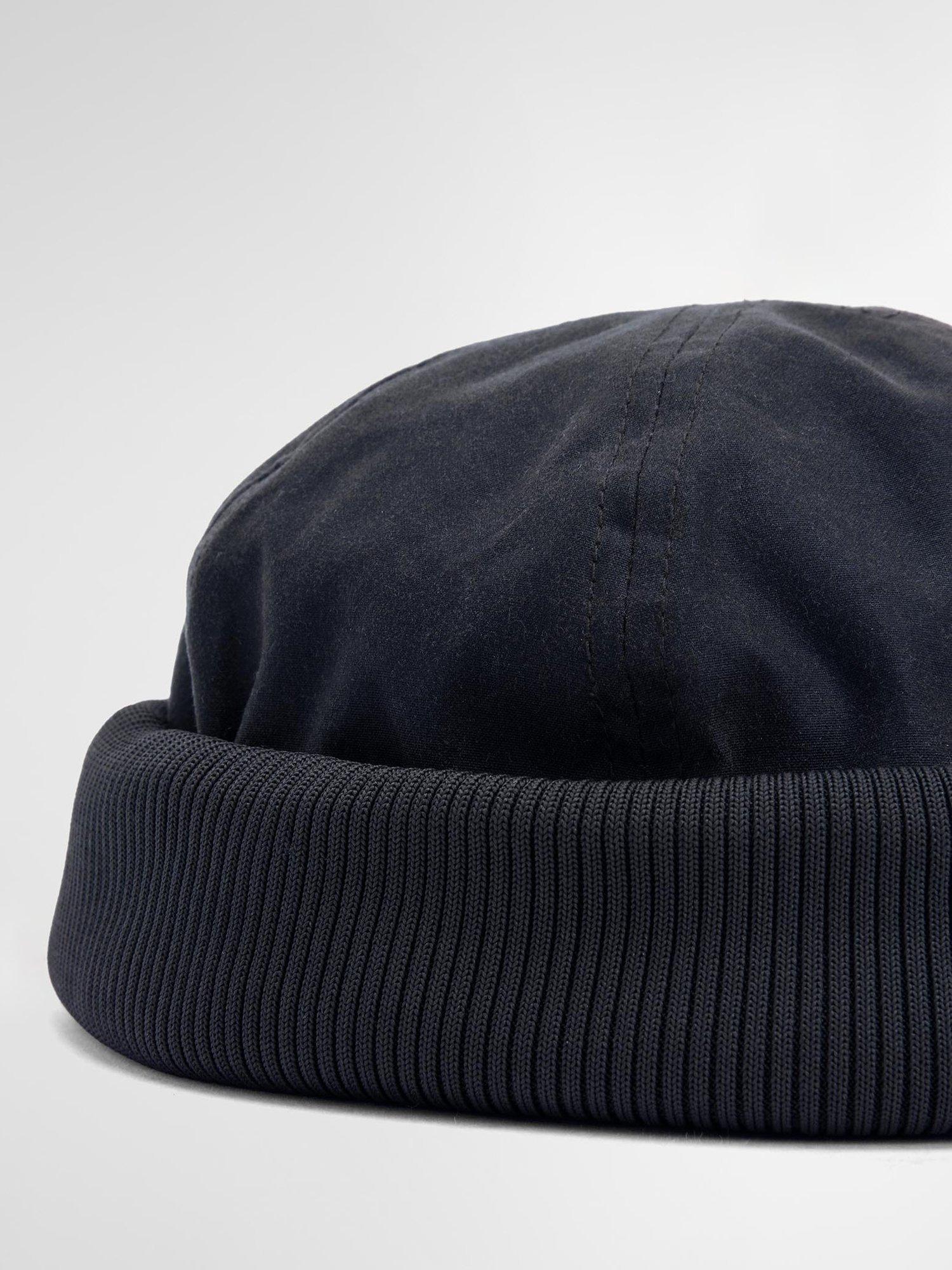 Product image 7 of 8, which shows Barbour Oakmoor Waxed Docker Hat, Black, M