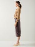 L.K.Bennett Marlene Midi Skirt, Deep Purple