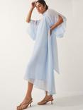 Monsoon Amelie Crinkled A-Line High Neck Midi Dress