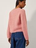 Monsoon Suki Stitch Cardigan, Pink