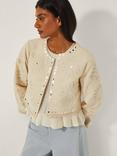 Monsoon Calista Cutwork Jacket, Ivory