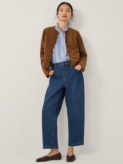 Monsoon Isla Suedette Jacket, Brown, Brown