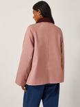 Monsoon Rosie Barn Jacket, Pink Rose