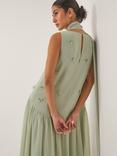 Monsoon Elodie Embellished Sleeveless Boat Neck Maxi Swing Dress