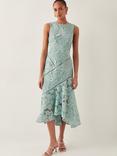 Monsoon Gianna Sleeveless Floral Mesh Lace Midi Dress