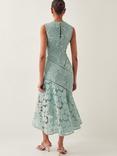 Monsoon Gianna Sleeveless Floral Mesh Lace Midi Dress