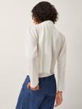 Monsoon Suri Wrap Neck Blouse, Ivory