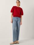Monsoon Fee Floral Appliqué Jumper, Red