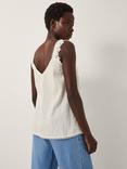 Monsoon Celia Lace Cami Top, Natural Cream