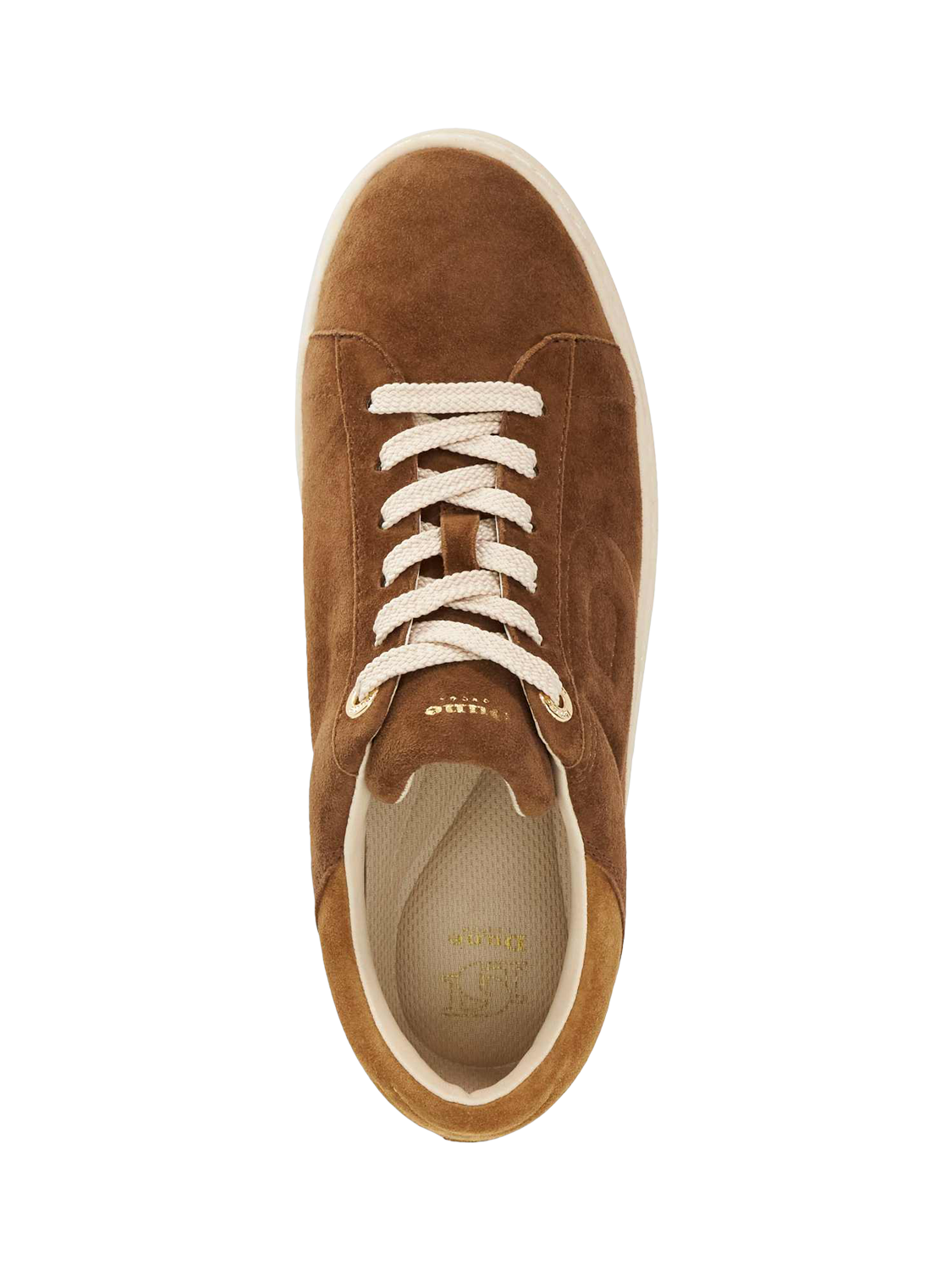 Product image 3 of 6, which shows Dune London Eden Suede Chunky Trainers, Dark Tan, EU36
