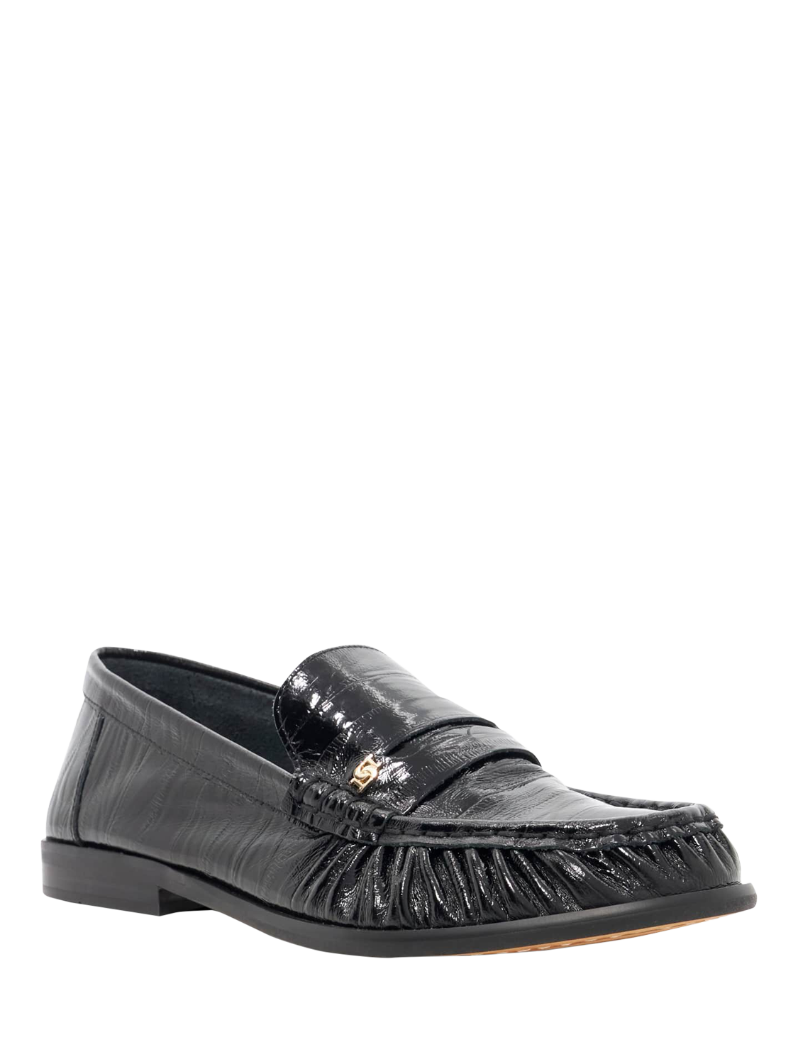 Product image 4 of 6, which shows Dune London Grisella Leather Loafers, Black, EU36