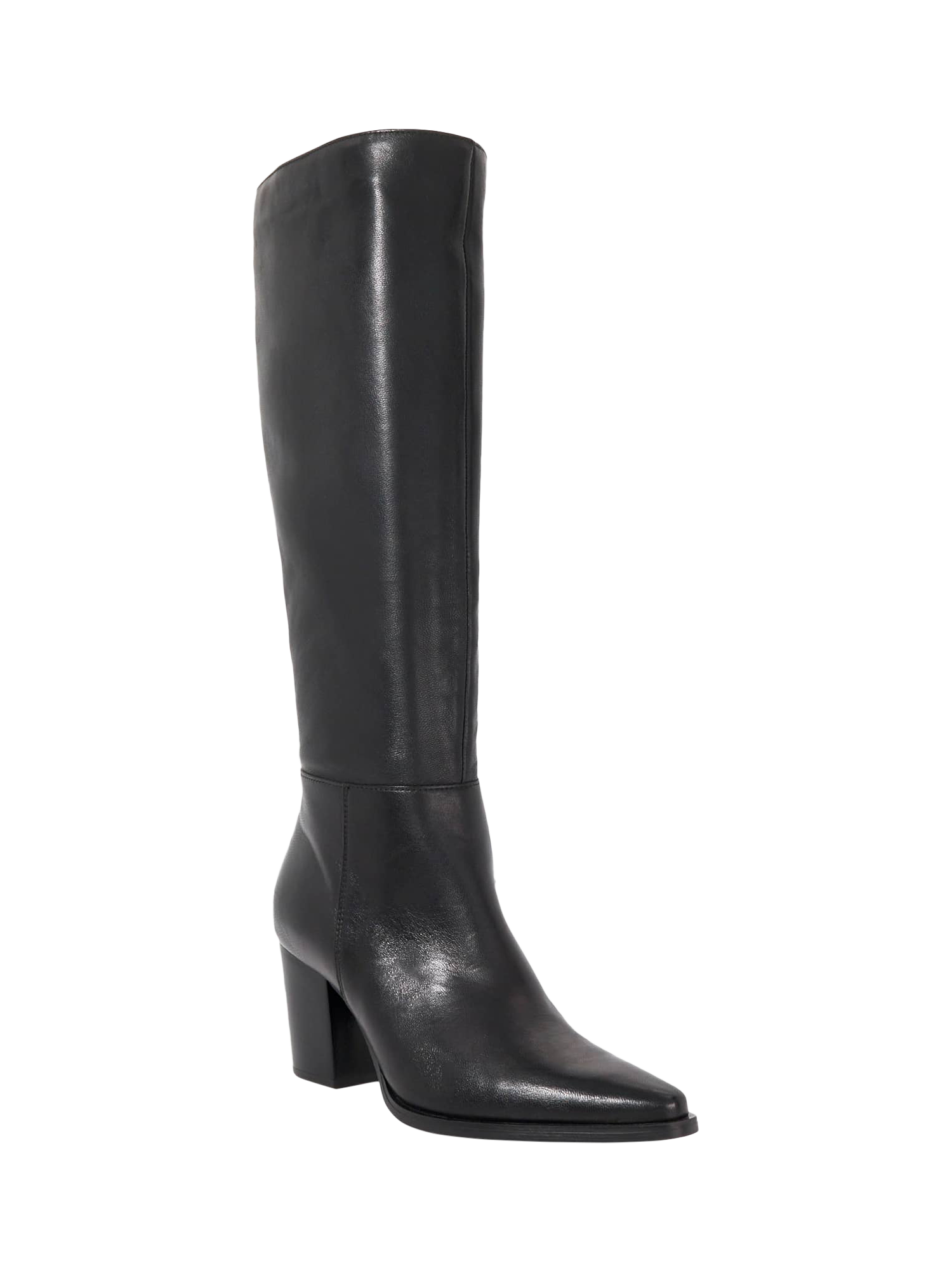 Product image 4 of 6, which shows Dune London Tenna Knee High Leather Boots, Black, EU36