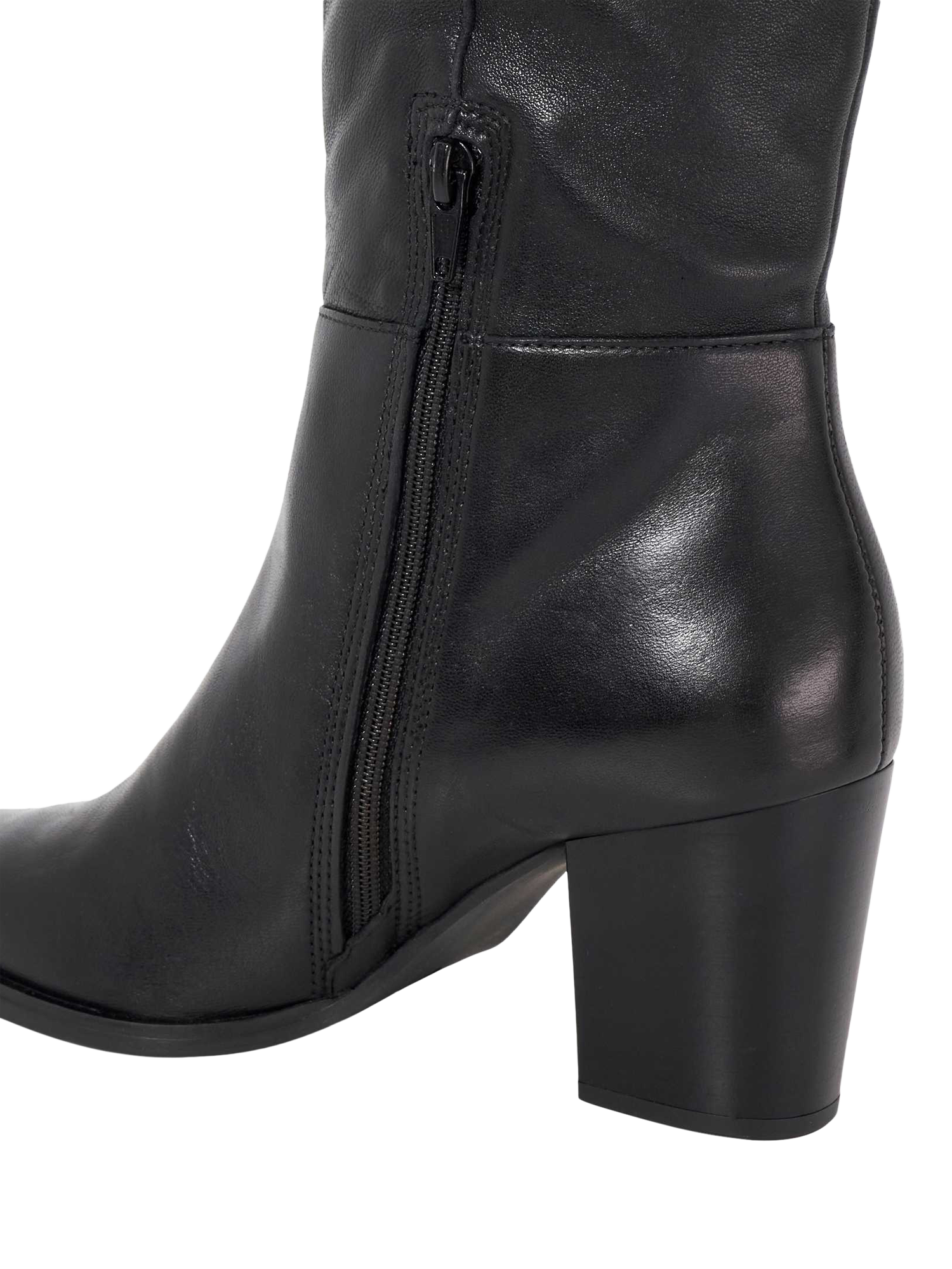 Product image 6 of 6, which shows Dune London Tenna Knee High Leather Boots, Black, EU36