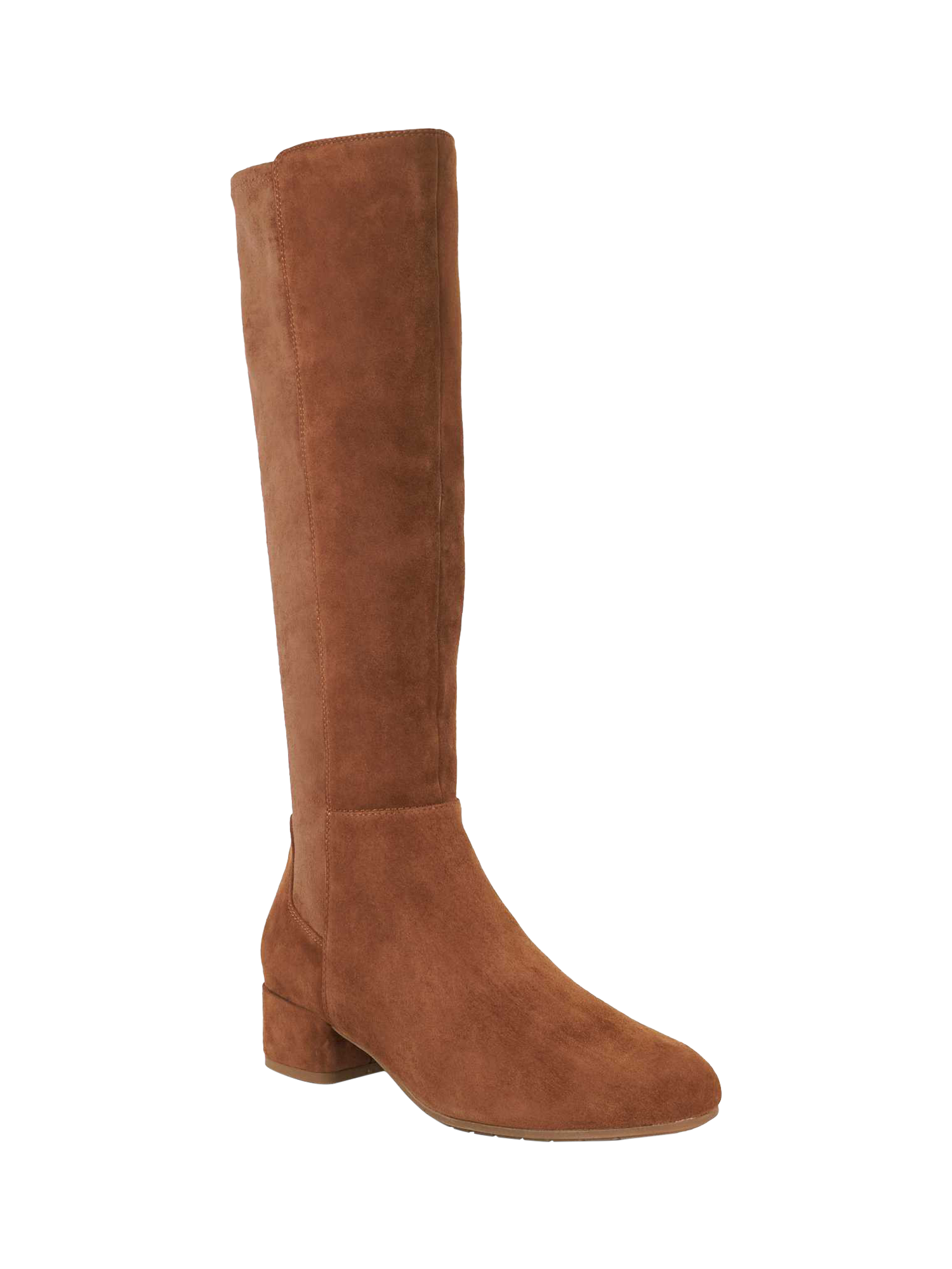 Product image 3 of 5, which shows Dune London Tayla Suede Knee High Boots, Tan, EU36
