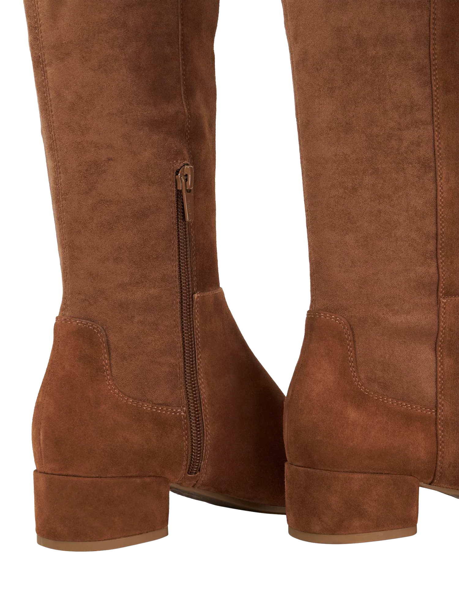 Product image 5 of 5, which shows Dune London Tayla Suede Knee High Boots, Tan, EU36