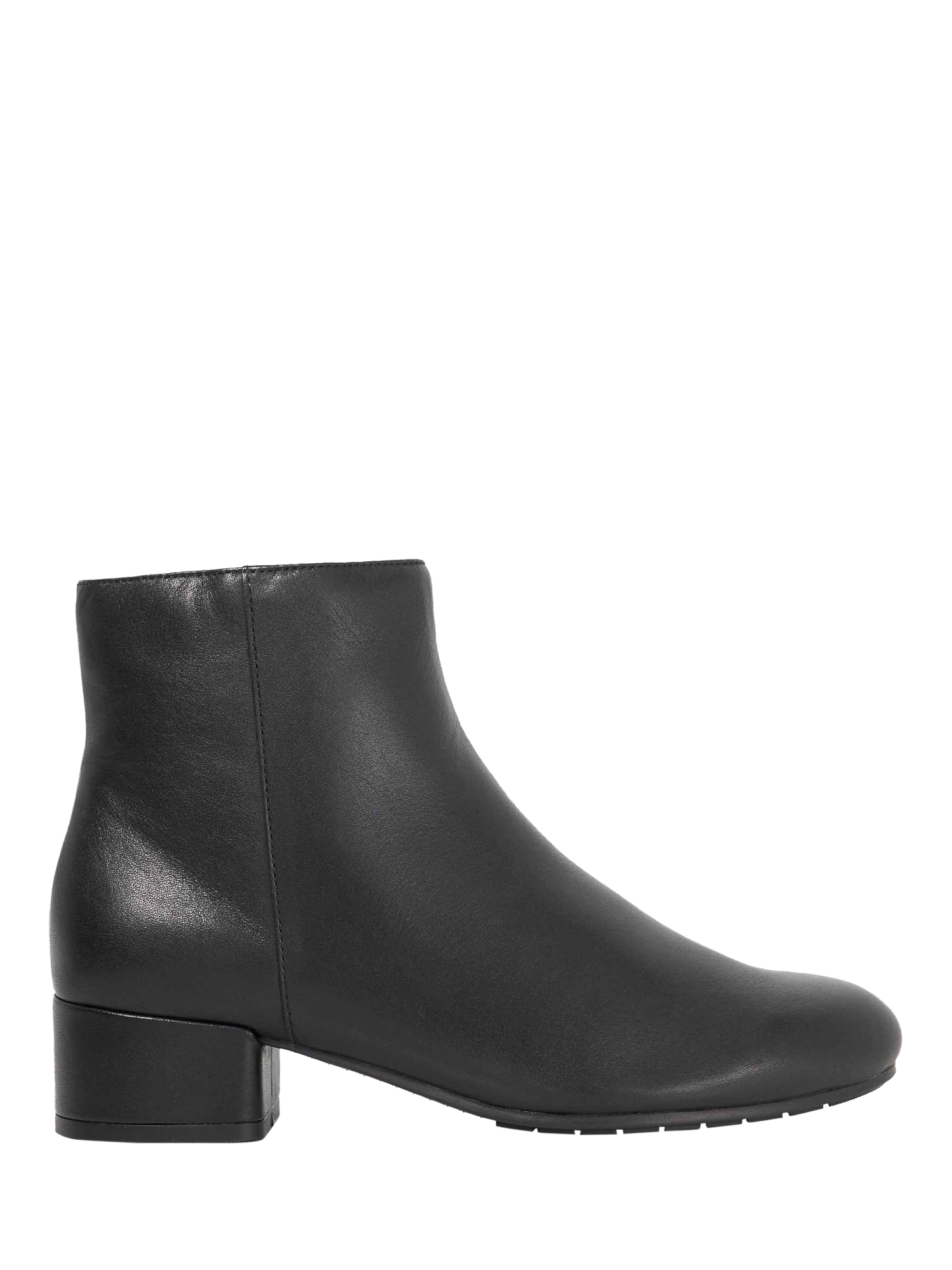 Product image 1 of 6, which shows Dune London Pippie Leather Ankle Boots, Black, EU36