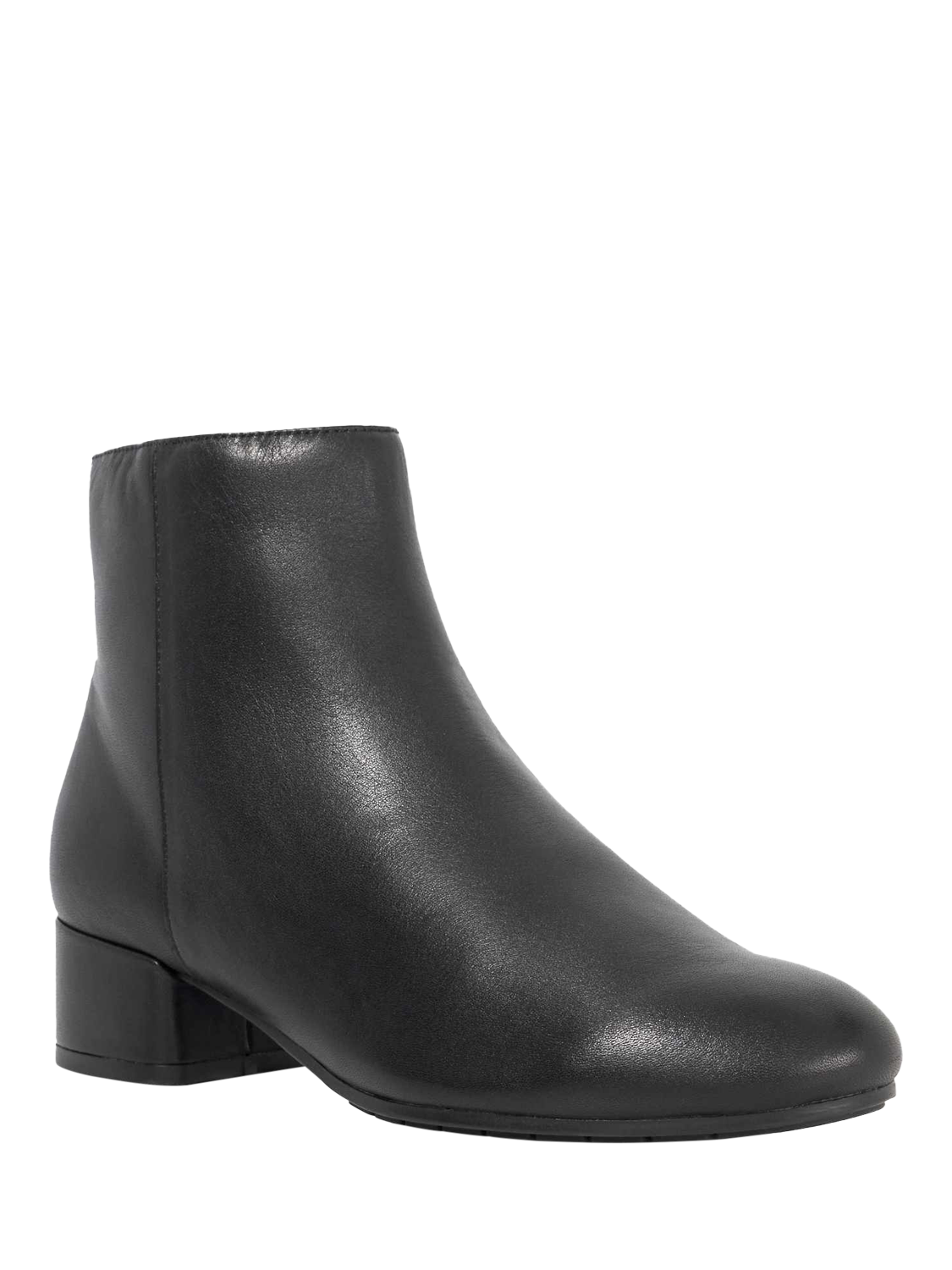 Product image 4 of 6, which shows Dune London Pippie Leather Ankle Boots, Black, EU36