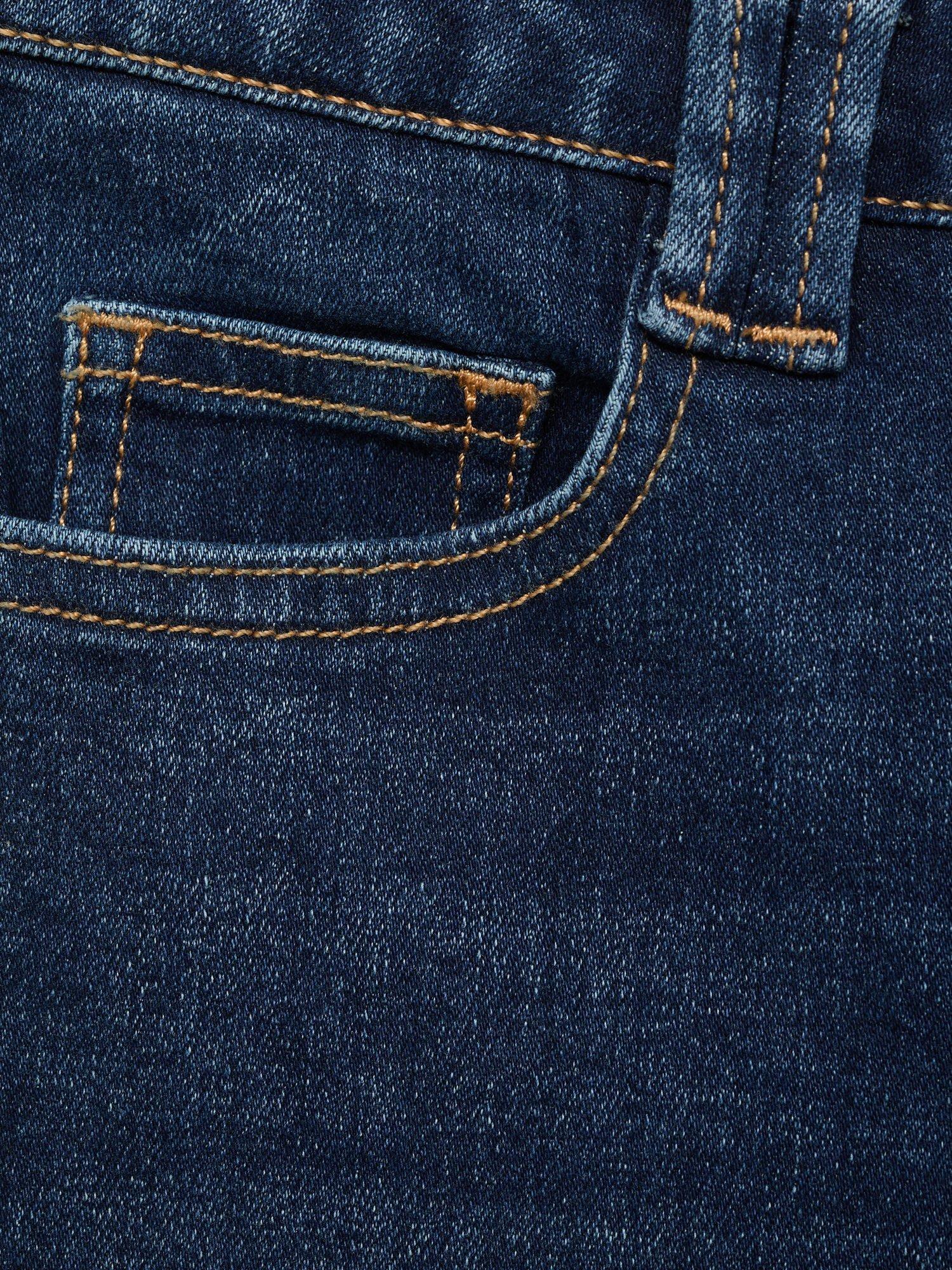 Product image 5 of 6, which shows Mango Kids' Denim Five Pocket Flared Jeans, Open Blue, 10 years