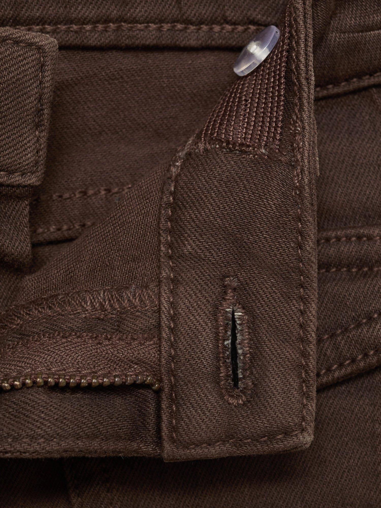 Product image 4 of 4, which shows Mango Kids' Denim Flared Jeans, Dark Brown, 10 years