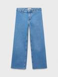 Mango Kids' Denim Seamless Wide Leg Jeans