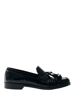 ALOHAS Marietta Patent Leather Loafers, Black, Black