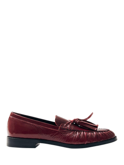 ALOHAS Marietta Patent Leather Loafers, Burgundy, Burgundy