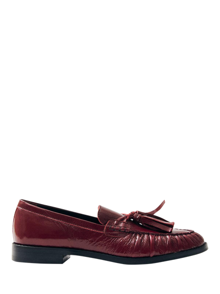 ALOHAS Marietta Patent Leather Loafers, Burgundy, Burgundy