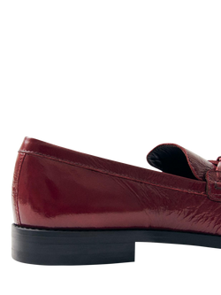 ALOHAS Marietta Patent Leather Loafers, Burgundy - view 2, Burgundy