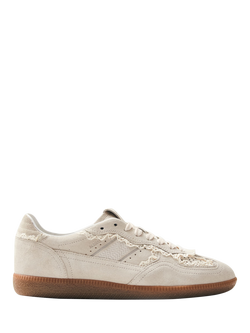 ALOHAS TB.490 Crochet Suede Trainers, Cream, Cream