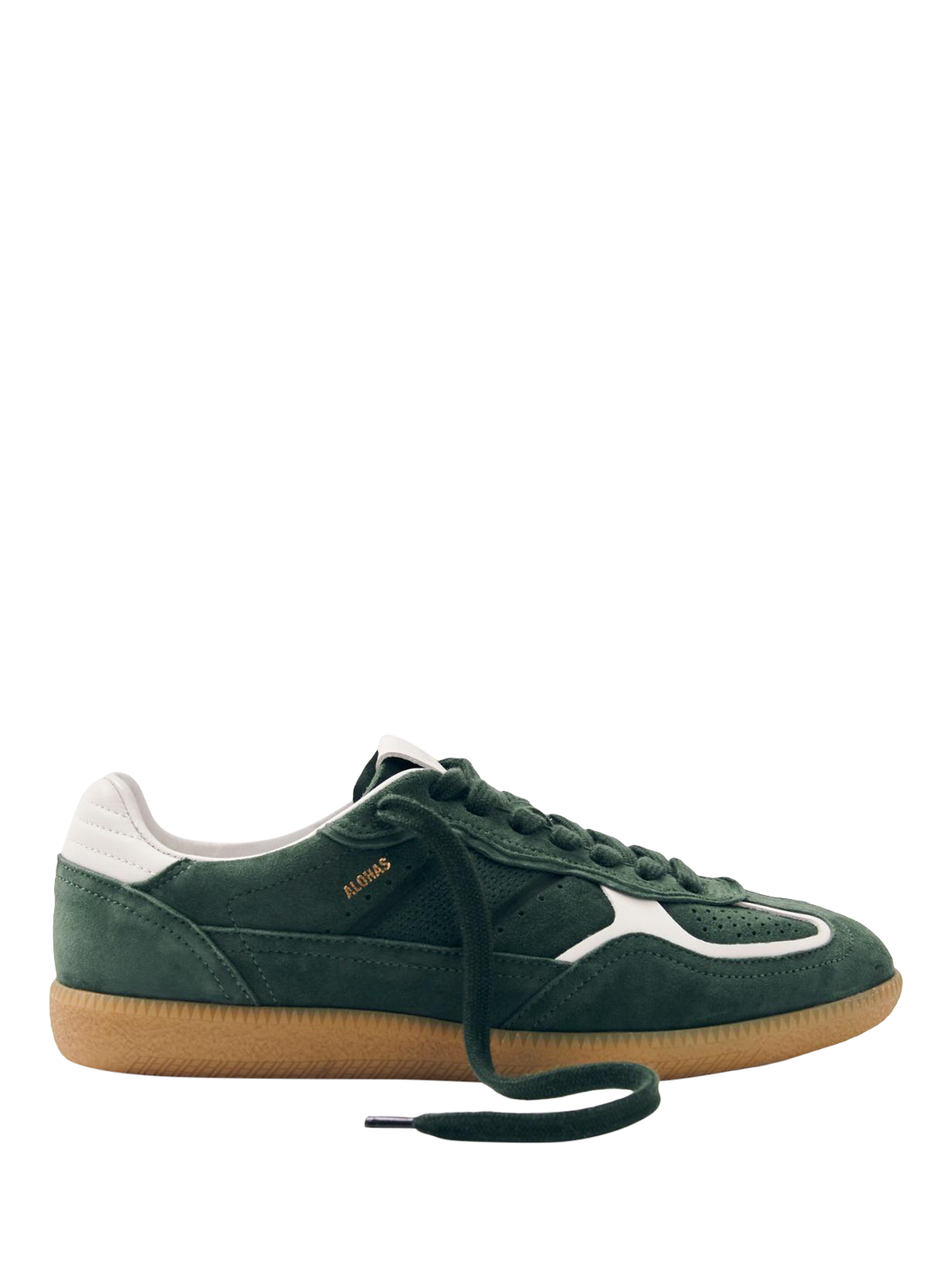 Product image 1 of 7, which shows ALOHAS TB.490 Rife Suede Blend Trainers, Green, EU37