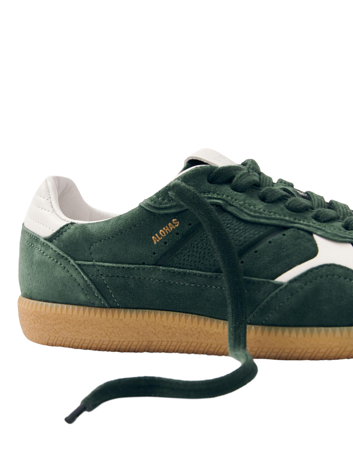 Product image 3 of 7, which shows ALOHAS TB.490 Rife Suede Blend Trainers, Green, EU37