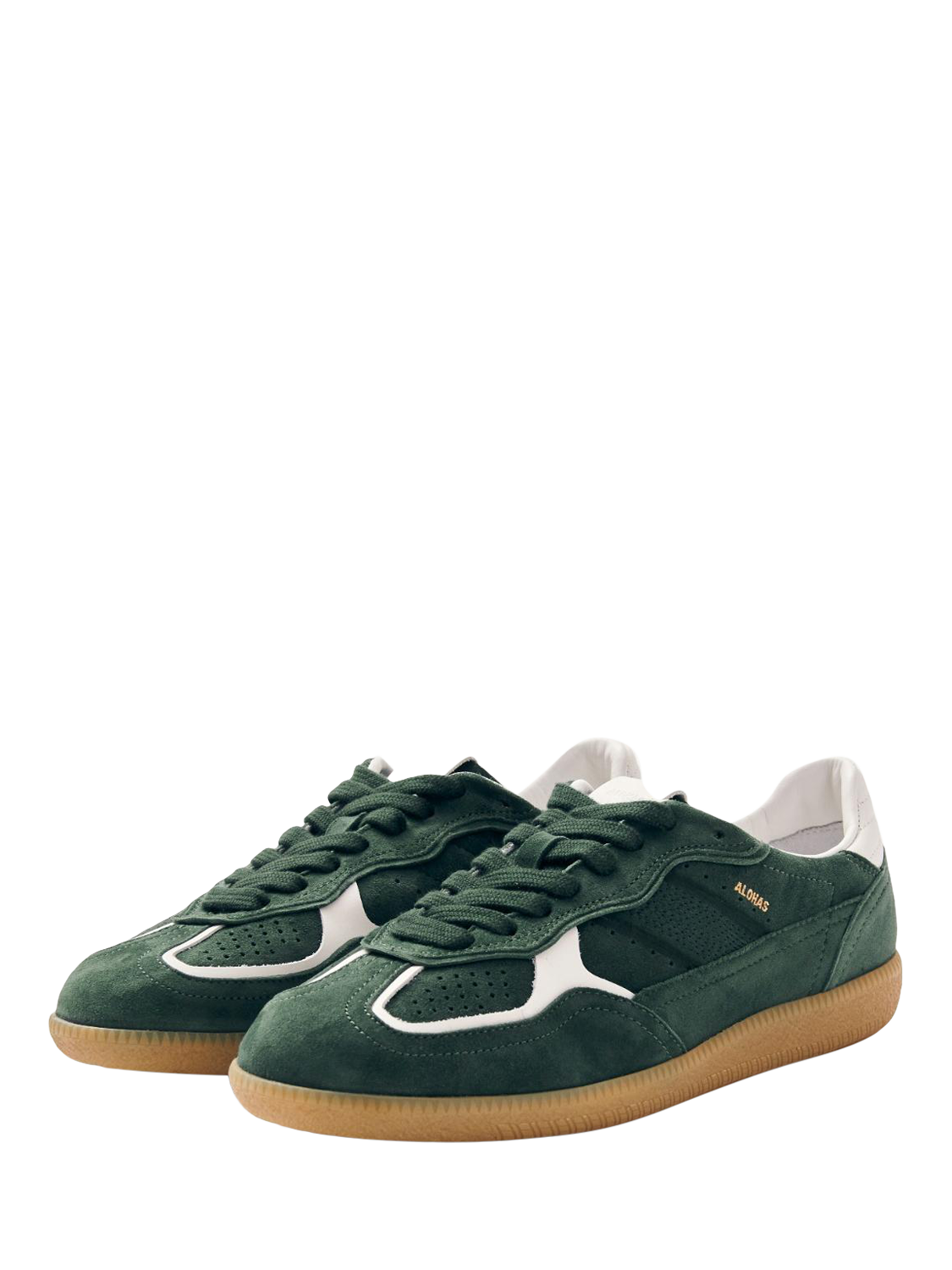 Product image 5 of 7, which shows ALOHAS TB.490 Rife Suede Blend Trainers, Green, EU37