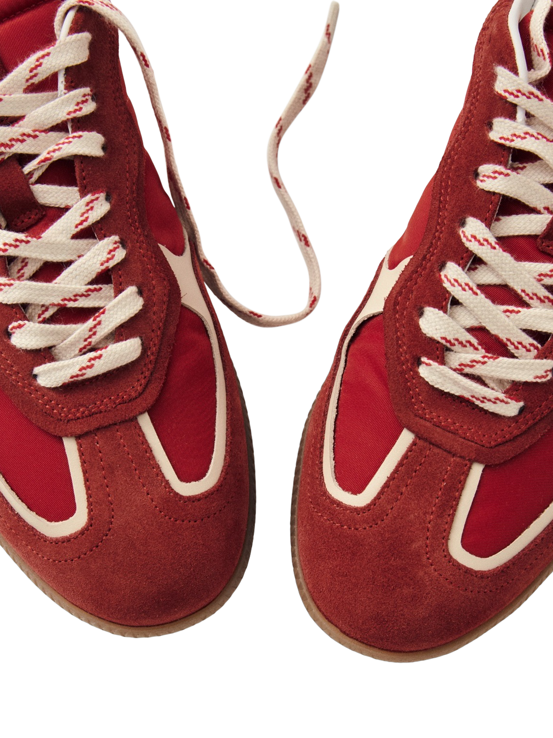 Product image 2 of 6, which shows ALOHAS TB.490 Rife Suede Blend Trainers, Red, EU37