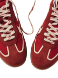 ALOHAS TB.490 Rife Suede Blend Trainers, Red