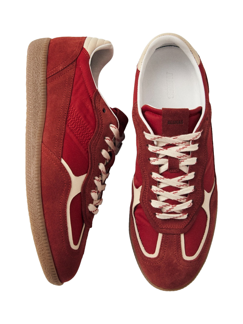 Product image 4 of 6, which shows ALOHAS TB.490 Rife Suede Blend Trainers, Red, EU37