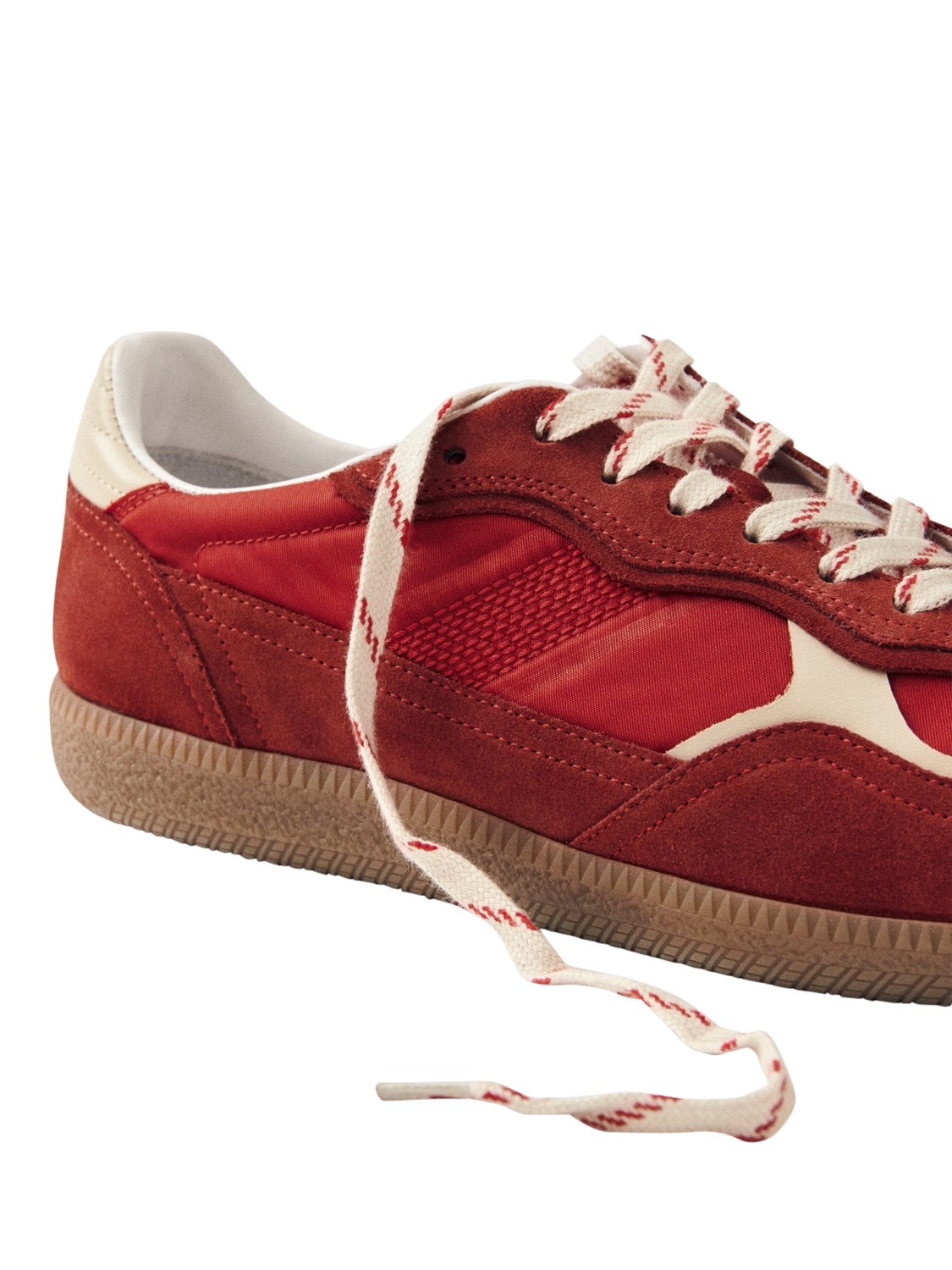 Product image 6 of 6, which shows ALOHAS TB.490 Rife Suede Blend Trainers, Red, EU37