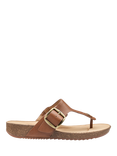 Hotter Resort Leather Footbed Sandals, Rich Tan