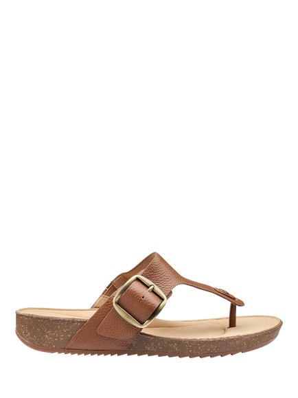 Hotter Resort Leather Footbed Sandals, Rich Tan, Rich Tan