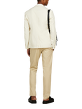 SISLEY Cotton Blend Slim Fit Chinos, Beige