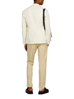 SISLEY Cotton Blend Slim Fit Chinos, Beige - view 2, Beige