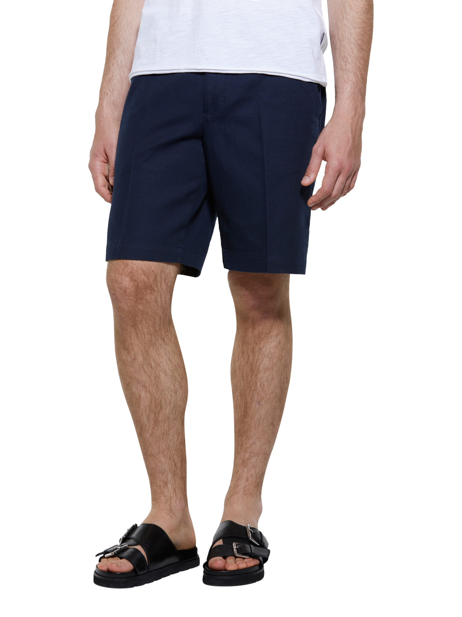 Product image 1 of 5, which shows SISLEY Regular Fit Bermuda Shorts, Blue, 38