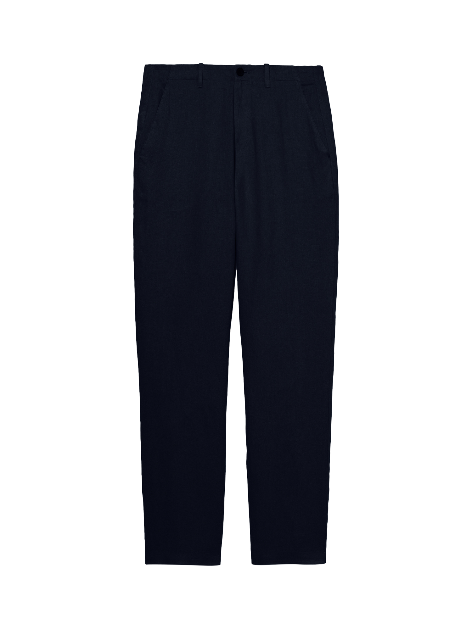 Product image 5 of 5, which shows SISLEY Slim Fit Linen Trousers, Blue, 30