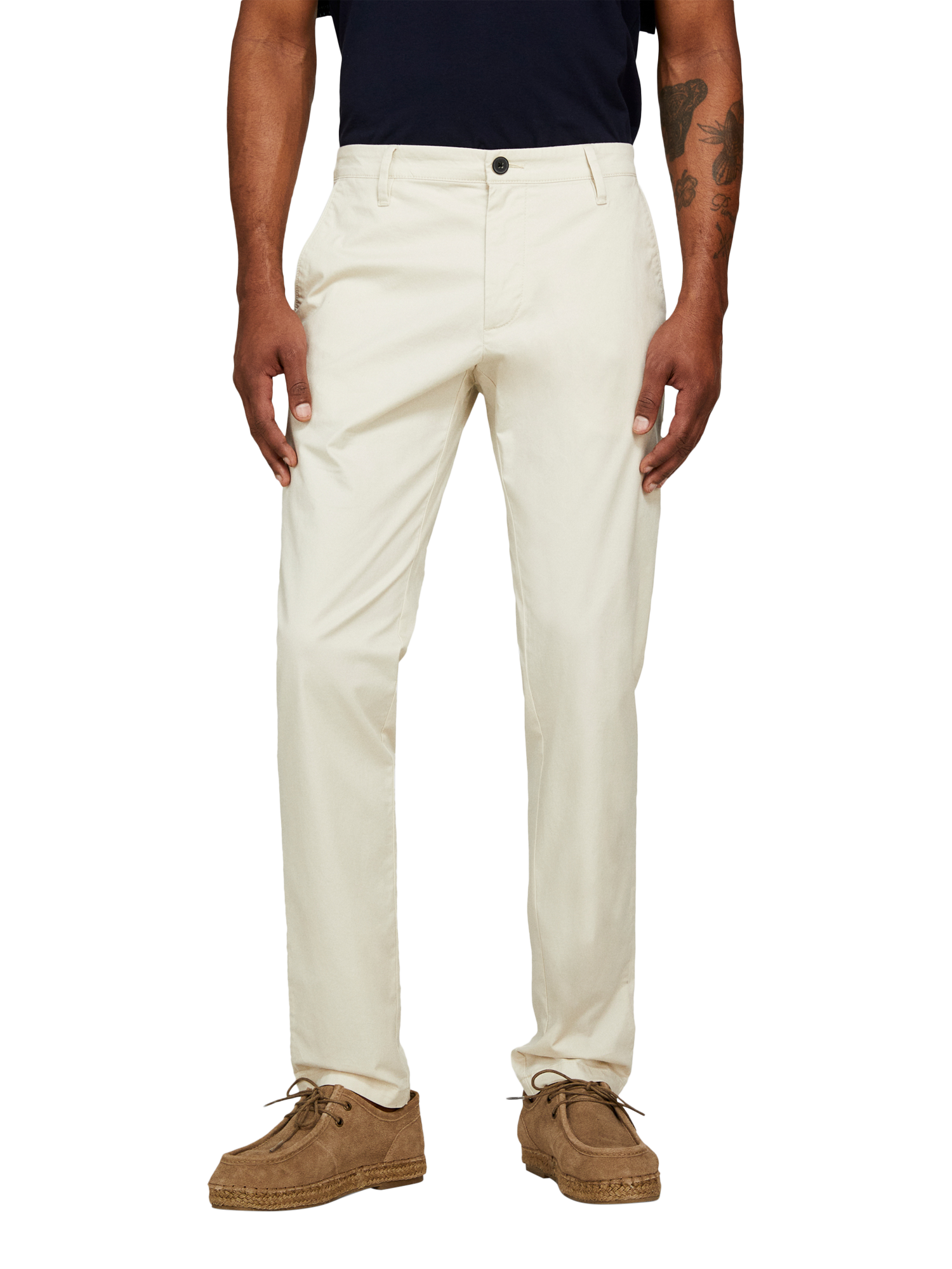 Product image 1 of 5, which shows SISLEY Slim Fit Chinos, Beige, 36