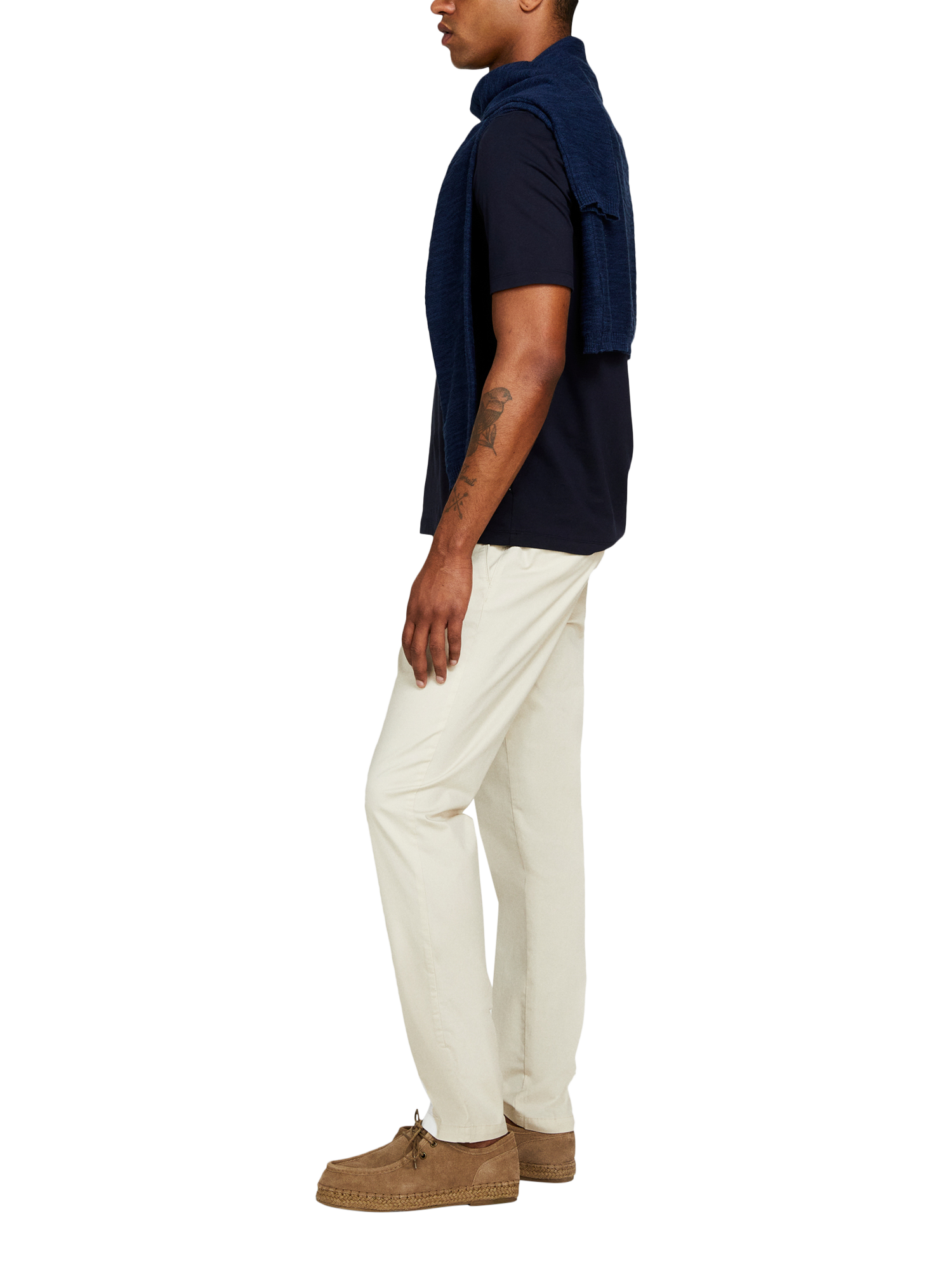 Product image 4 of 5, which shows SISLEY Slim Fit Chinos, Beige, 36