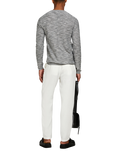 SISLEY Straight Leg Linen Chinos, White