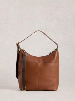 White Stuff Sophia Leather Shoulder Bag, Mid Tan, Mid Tan