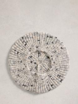 White Stuff Spacedye Beret, Grey - view 2, Grey